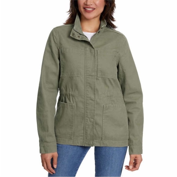 Vintage America Olive Canvas Anorak “Barn Jacket”  Size Medium New With Tag - Picture 1 of 12